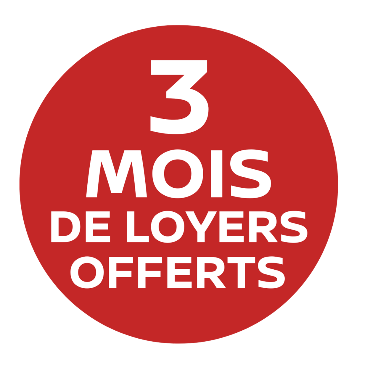 3 mois loyers offert sticker