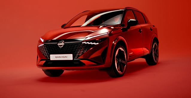 Visuel présentant le Nissan Qashqai rouge